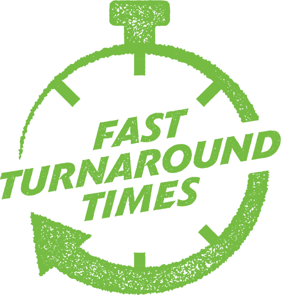 Fast Turnaround Times Graphic